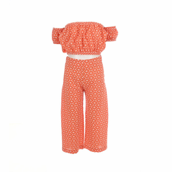 07-2401-00_1 Παιδική παντελόνα για κορίτσια M&B με κέντημα all over πορτοκαλί  07-2401-00 - Image 3