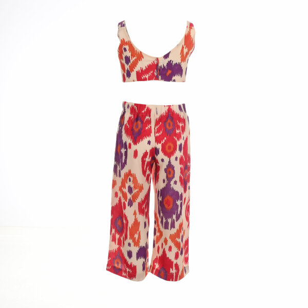 07-2407-00_2 Παιδική ολόσωμη φόρμα για κορίτσια M&B cut out εμπριμέ μπεζ 07-2407-00 - Image 3