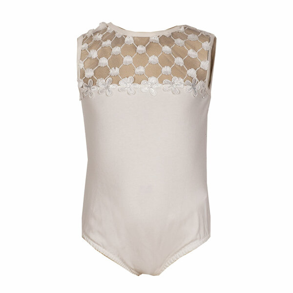07-2455-00 Παιδικό κορμάκι για κορίτσια M&B με διαφάνεια εκρού 07-2455-00 - Image 1