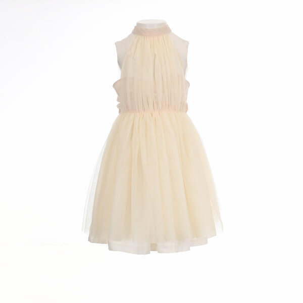 07-2465-00_1 Παιδικό φόρεμα για κορίτσια M&B halter με τούλι κρεμ  07-2465-00 - Image 2