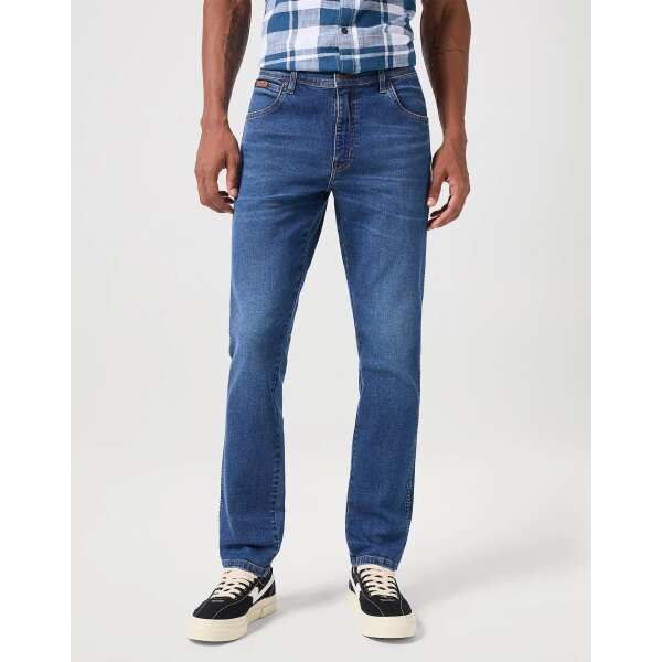 112350817_1 Ανδρικό Παντελόνι WRANLER Τζιν TEXAS SLIM 112350817 Μπλε - Image 1