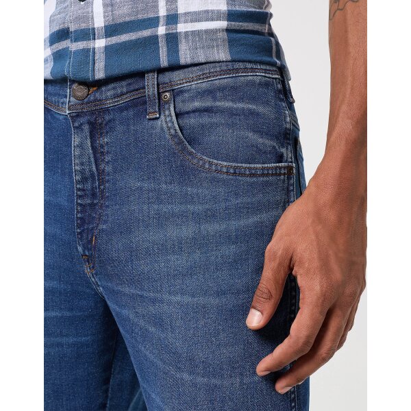 112350817_4 Ανδρικό Παντελόνι WRANLER Τζιν TEXAS SLIM 112350817 Μπλε - Image 4
