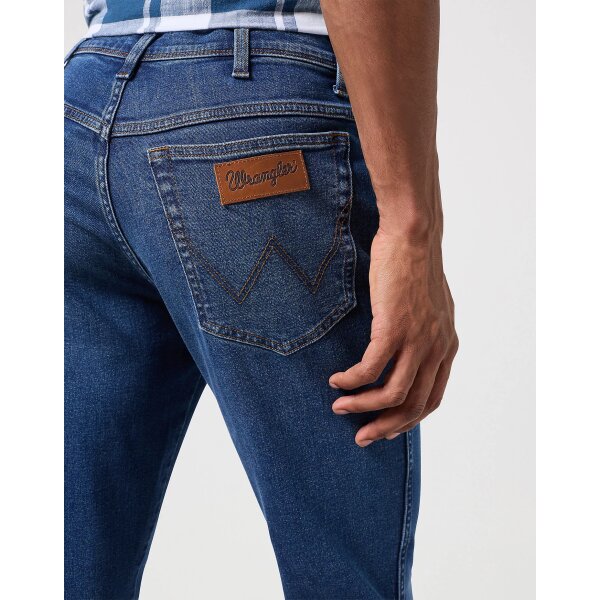 112350817_5 Ανδρικό Παντελόνι WRANLER Τζιν TEXAS SLIM 112350817 Μπλε - Image 5