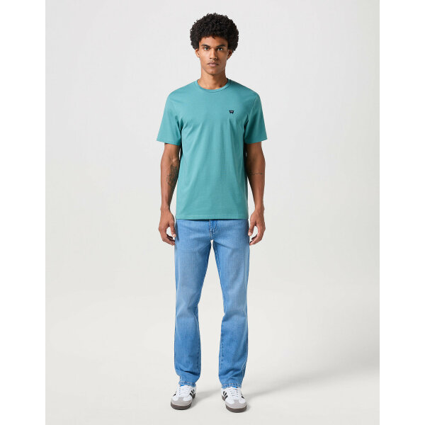 112351258_2 Ανδρικό Παντελόνι WRANLER Τζιν TEXAS SLIM 112351258 Μπλε Ανοιχτό - Image 2