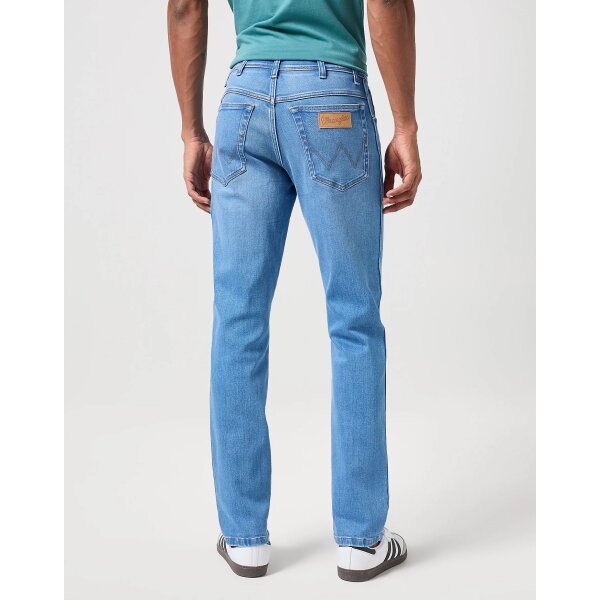 112351258_3 Ανδρικό Παντελόνι WRANLER Τζιν TEXAS SLIM 112351258 Μπλε Ανοιχτό - Image 3