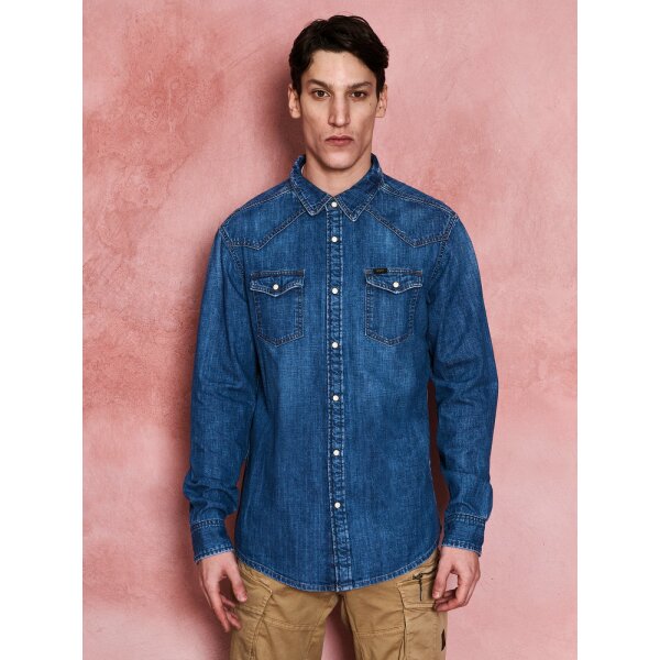 Ανδρικό Πουκάμισο Τζιν FINO STAFF 5-616.133.B2.051 Μπλε - Image 1