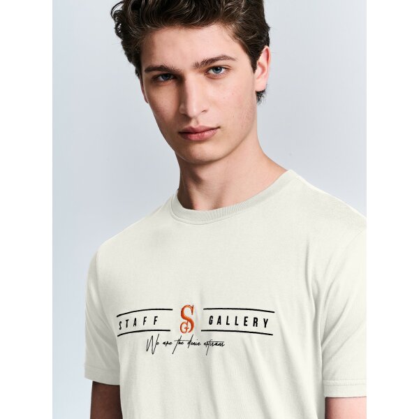 Ανδρική Μπλούζα STAFF  64-055.051 Λευκό - Image 2