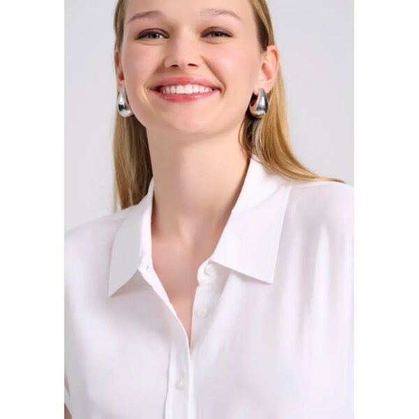 Γυναικείο μονόχρωμο πουκάμισο Λευκό FBL009-100-05 FUNKY BUDDHA - Image 3