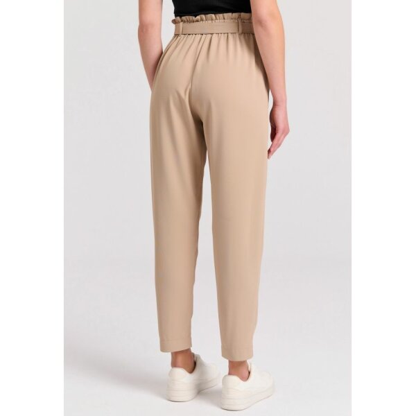 FBL009-118-02_SANDSTONE_4 Γυναικείο Casual παντελόνι με διπλή πιέτα στη μέση FBL009-118-02-SANDSTONE FUNKY BUDDHA - Image 3