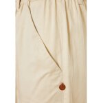 Γυναικείο cropped παντελόνι με ζώνη Εκρού FBL009-122-02 FUNKY BUDDHA - Image 6