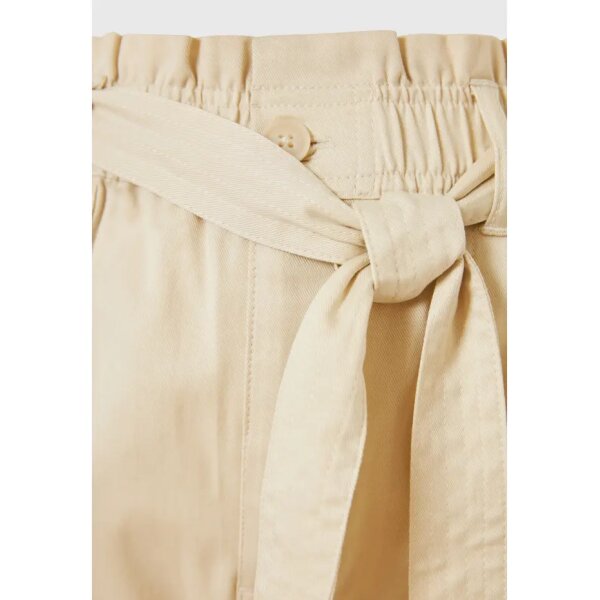 FBL009-122-02_CHALK_8 Γυναικείο cropped παντελόνι με ζώνη Εκρού FBL009-122-02 FUNKY BUDDHA - Image 7