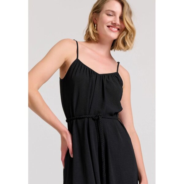 FBL009-127-13_BLACK_2 Γυναικείο Μάξι φόρεμα με πλαϊνά σκισίματα FBL009-127-13 FUNKY BUDDHA - Image 2