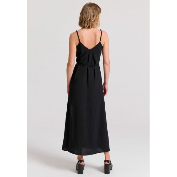 FBL009-127-13_BLACK_4 Γυναικείο Μάξι φόρεμα με πλαϊνά σκισίματα FBL009-127-13 FUNKY BUDDHA - Image 4