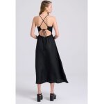 Γυναικείο Linen blend midi φόρεμα με ανοιχτή πλάτη FBL009-143-13 FUNKY BUDDHA - Image 3
