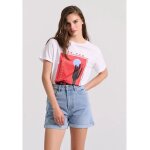 Γυναικείο τζιν σορτς με ρεβέρ FUNKY BUDDHA FBL009-168-03
