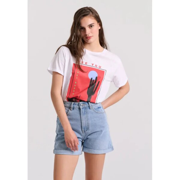 FBL009-168-03_LT_BLUE_2 Γυναικείο τζιν σορτς με ρεβέρ FUNKY BUDDHA  FBL009-168-03 - Image 1