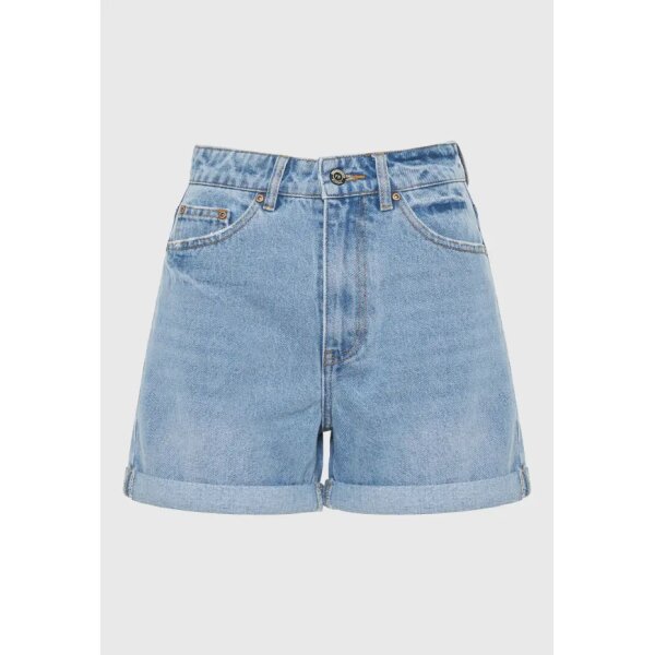 FBL009-168-03_LT_BLUE_6 Γυναικείο τζιν σορτς με ρεβέρ FUNKY BUDDHA  FBL009-168-03 - Image 5