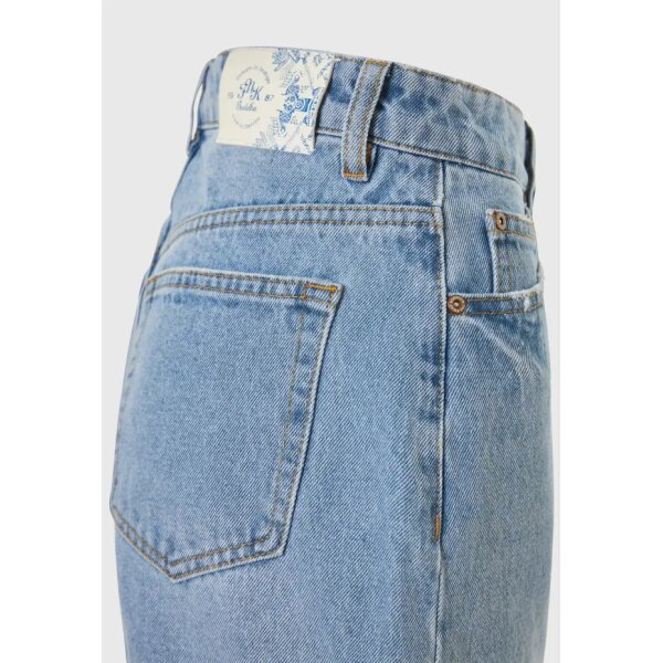 FBL009-168-03_LT_BLUE_8 Γυναικείο τζιν σορτς με ρεβέρ FUNKY BUDDHA  FBL009-168-03 - Image 7