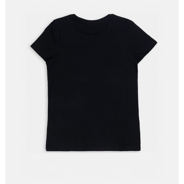 T-shirt με τριγωνικό λογότυπο Κορίτσι Μαύρο GUESS  J2YI51K6YW1-JBLK - Image 2