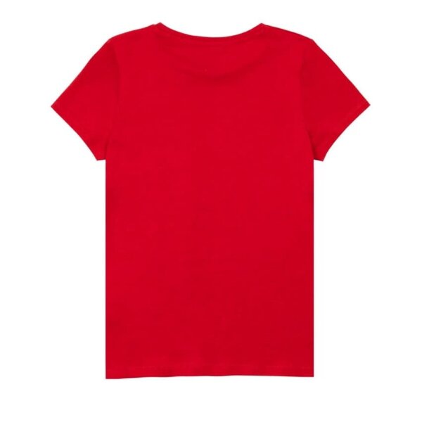 T-shirt με τριγωνικό λογότυπο Κορίτσι Κόκκινο GUESS  J2YI51K6YW1-RHT - Image 3