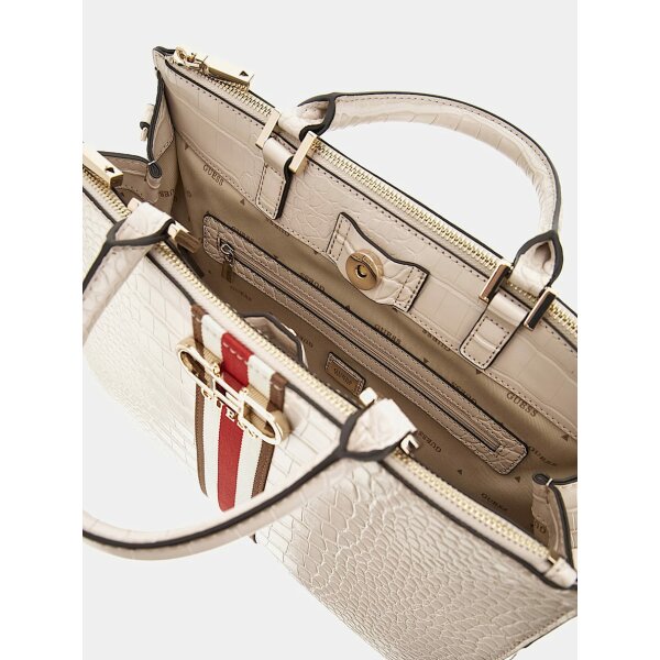 Γυναικεία Τσάντα χειρός nelka στάμπα κρόκο GUESS HWCG9307070-STO - Image 4