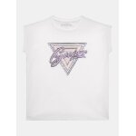 Ελαστικό t-shirt με λογότυπο με παγιέτες Κορίτσι Λεύκο GUESS J4GI21K6YW4-G011
