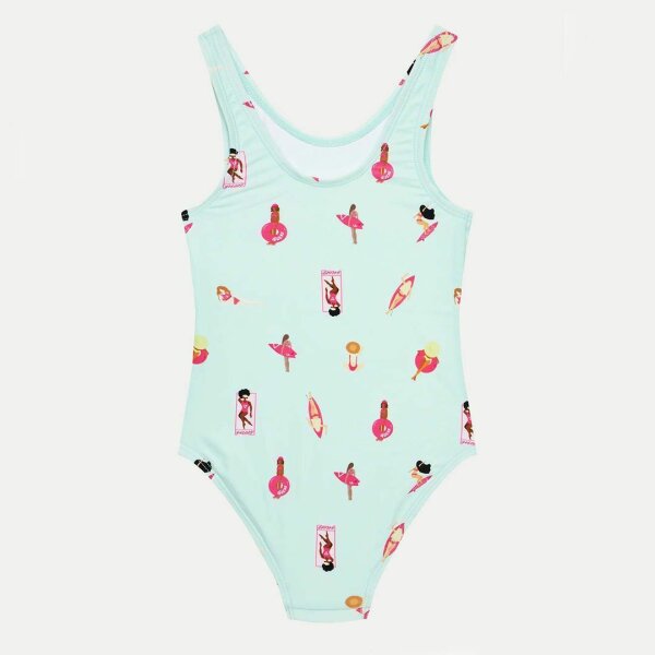 J4GZ40-MC052-F7HV-2 Παιδικό Ολόσωμο μαγιό με τριγωνικό λογότυπο GUESS  J4GZ40MC052-P7R5 - Image 3