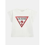 GUESS ΚΟΝΤΟΜΑΝΙΚΟ CROP ΜΑΚΟ T-SHIRT ΚΟΡΙΤΣΙ ΛΕΥΚΟ J81I15J1311-TWHT