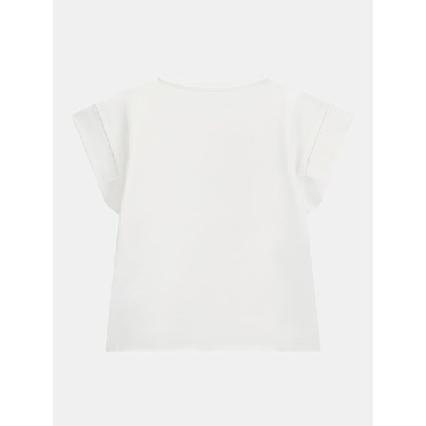 GUESS ΚΟΝΤΟΜΑΝΙΚΟ CROP ΜΑΚΟ T-SHIRT ΚΟΡΙΤΣΙ ΛΕΥΚΟ  J81I15J1311-TWHT - Image 3