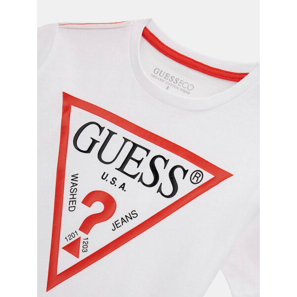 ΠΑΙΔΙΚΗ ΜΠΛΟΥΖΑ ΑΓΟΡΙ GUESS Λευκό Logo  L73I55K8HM0-A000 - Image 3