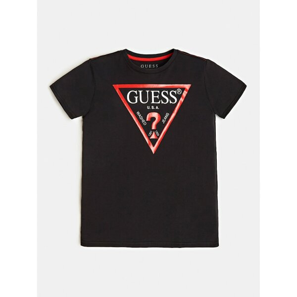 ΠΑΙΔΙΚΗ ΜΠΛΟΥΖΑ ΑΓΟΡΙ GUESS  Μαύρο Logo  L73I55K8HM0-JBLK - Image 1