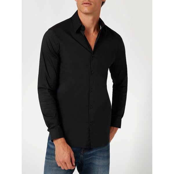 Ανδρικό Πουκάμισο GUESS SLIM FIT M1YH20W7ZK1 Μαύρο - Image 4