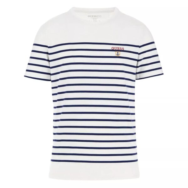 Ανδρική Μπλούζα GUESS M4GI33KC6X1 Ριγέ Μπλέ Λευκό - Image 1