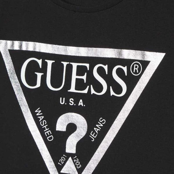 ΚΟΝΤΟΜΑΝΙΚΟ  ΜΑΚΟ T-SHIRT ΚΟΡΙΤΣΙ ΜΑΥΡΟ GUESS   J73I56K8HM0-JBLK - Image 3