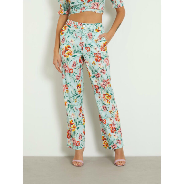 W4GB30WG4G0-P7NG Παντελόνι straight με φλοράλ στάμπα GUESS  W4GB30WG4G0 - Image 2