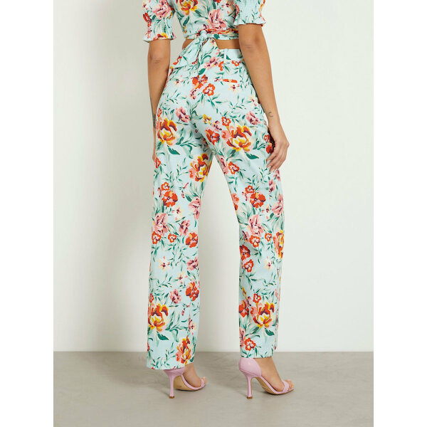 W4GB30WG4G0-P7NG-ALT2 Παντελόνι straight με φλοράλ στάμπα GUESS  W4GB30WG4G0 - Image 3