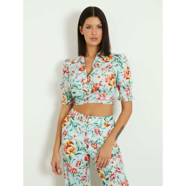 W4GH42WG4G0-P7NG Πουκάμισο με φιόγκο  GUESS   W4GH42WG4G0 - Image 1