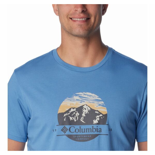 andriki-blouza-path-lake-graphic-tee-ii-normal (3) Ανδρική Μπλούζα COLUMBIA PATH LAKE 1934814 Γαλάζιο - Image 4