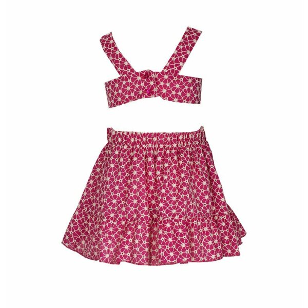 Παιδικό φόρεμα για κορίτσια M&B κιπούρ φούξ 07-2307-00 - Image 2