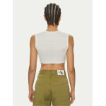 Γυναικεία Μπλούζα -Τοπ J20J223163 Λευκό Slim Fit CALVIN KLEIN - Image 3