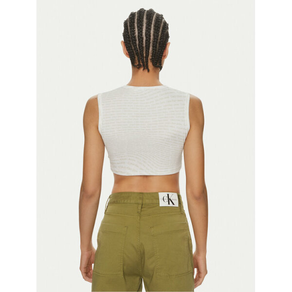 calvin-klein-jeans-top-j20j223163-leuko-slim-fit-0000303432997 (2) Γυναικεία Μπλούζα -Τοπ J20J223163 Λευκό Slim Fit  CALVIN KLEIN - Image 3