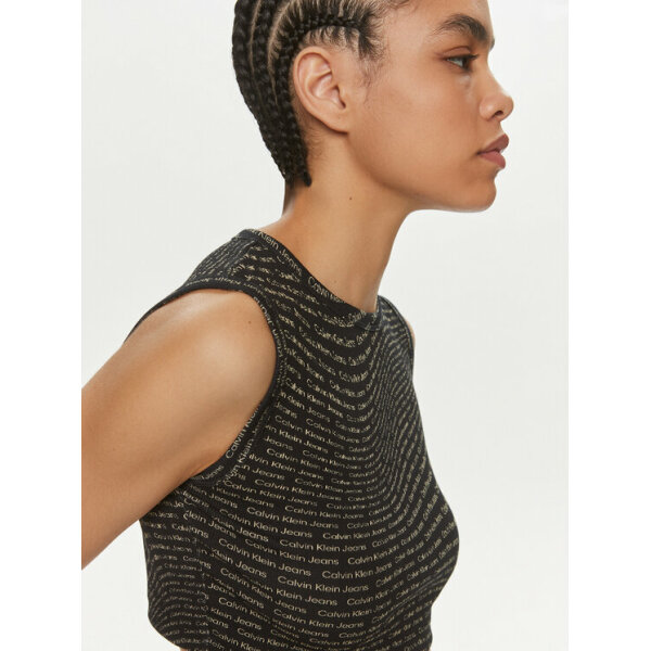 calvin-klein-jeans-top-j20j223163-mauro-slim-fit-0000303432928 (3) Γυναικεία Μπλούζα -Τοπ J20J223163 Μαύρο Slim Fit  CALVIN KLEIN - Image 3