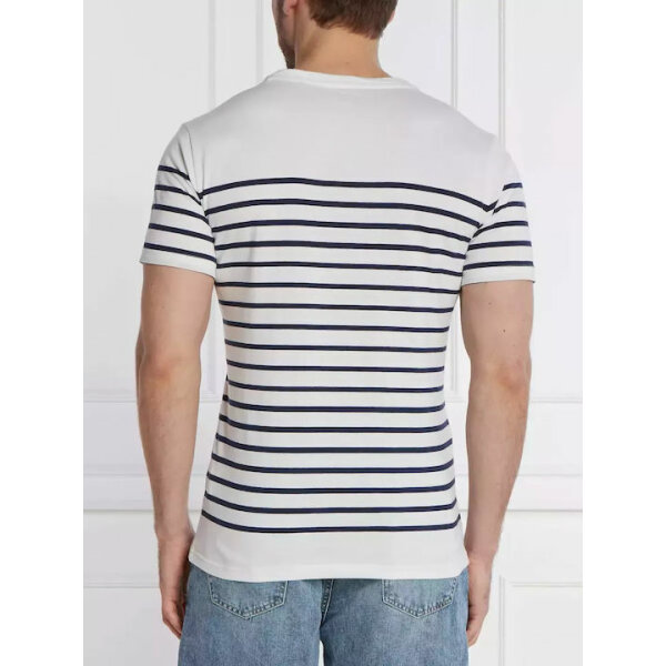 Ανδρική Μπλούζα GUESS M4GI33KC6X1 Ριγέ Μπλέ Λευκό - Image 2