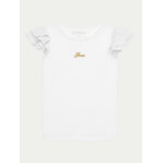 Παιδική Μπλούζα  Λευκή Regular Fit  Guess  Logo K4GI20 K6YW1-G011