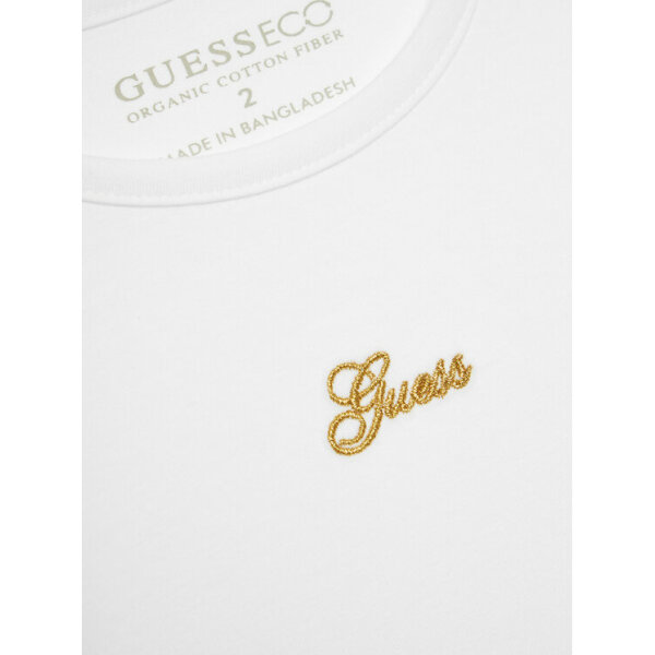 Παιδική Μπλούζα  Λευκή Regular Fit  Guess  Logo K4GI20 K6YW1-G011 - Image 2
