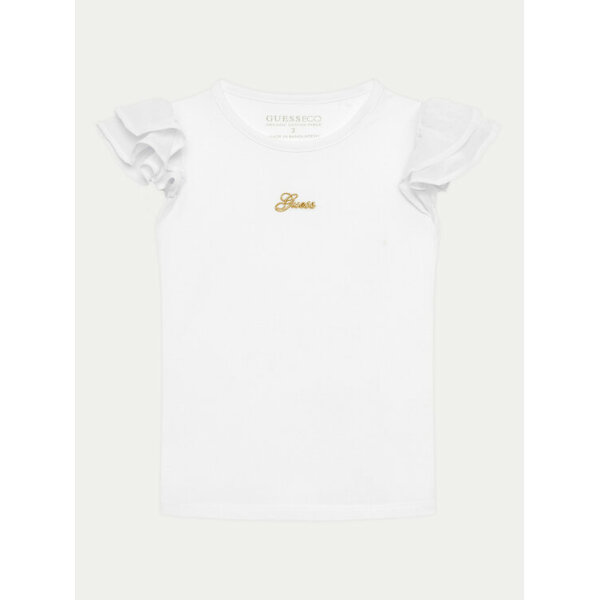 Παιδική Μπλούζα  Λευκή Regular Fit  Guess  Logo K4GI20 K6YW1-G011 - Image 1