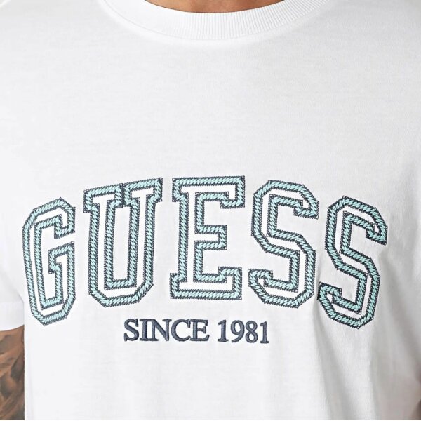 Ανδρική Μπλούζα GUESS M4GI62I3Z14 Λευκό - Image 2