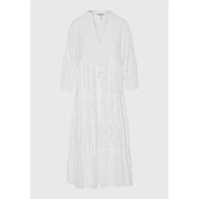 Γυναικείο Loose fit μάξι embroidery φόρεμα με βολάν FUNKY BUDDHA FBL009-138-13