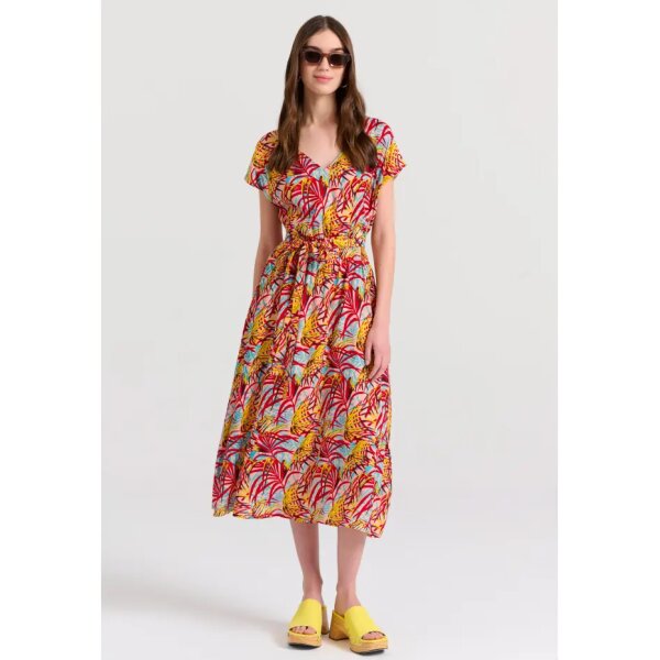 Γυναικείο Μίντι exotic φόρεμα με cut out λεπτομέρεια  FUNKY BUDDHA   FBL009-140-13 - Image 1