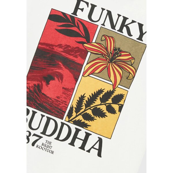 Ανδρική Μπλούζα FUNKY BUDDHA FBM009-064-04 Λευκό - Image 5